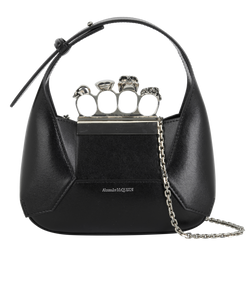 Jewelled Mini Hobo, Leather, Black, 553051, DB/S, 3*